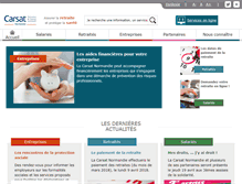 Tablet Screenshot of carsat-normandie.fr